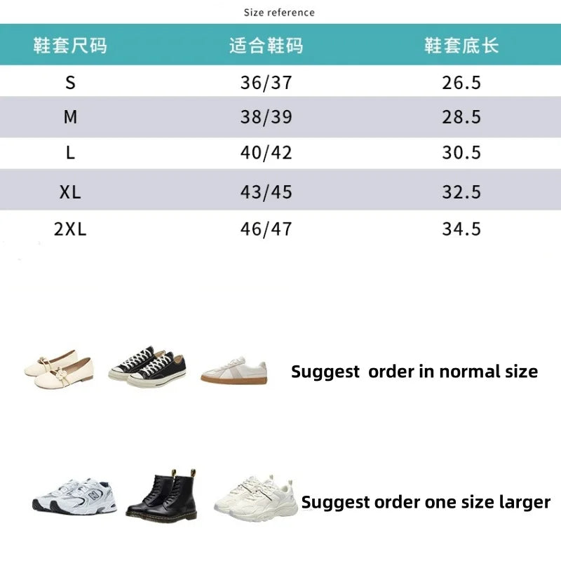 Waterproof Rain Shoe Boot, 60 CM High Pant Covers, Unisex, Cycling Anti-Slip, Reusable Leg Pants