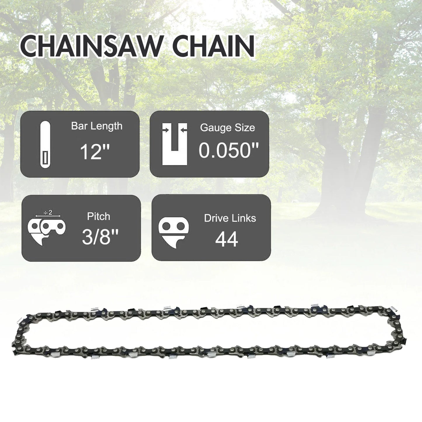 Cordless Chainsaw, 12 Inch, Gasoline Lightweight Portable, for Tree Branch Cutting