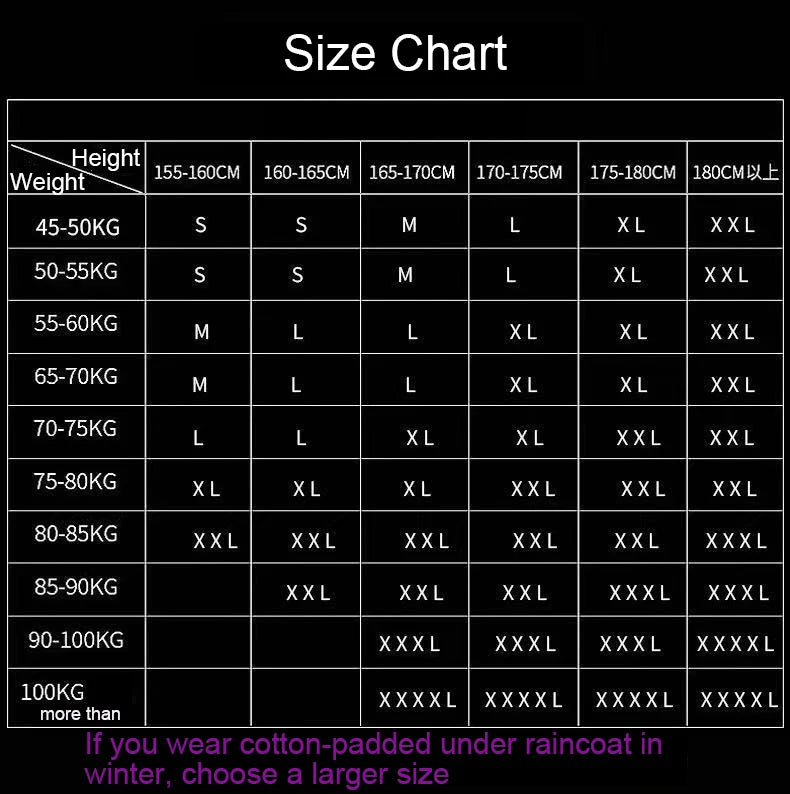 Raincoat Men, One-piece, Waterproof Jumpsuit, Seamless All-in-one Hooded Rain Gear