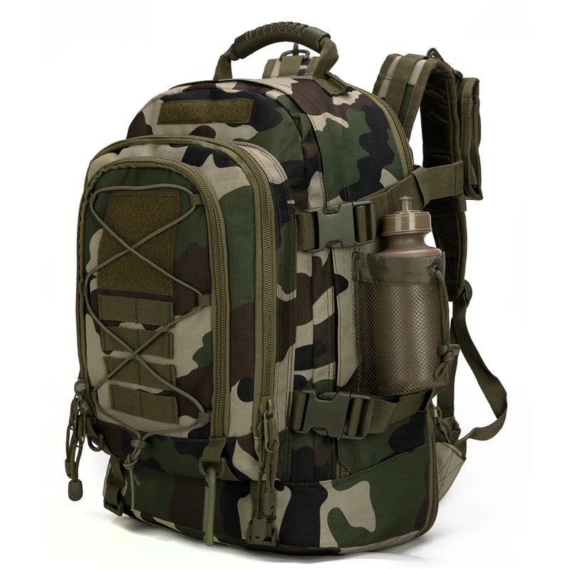 Military Tactical Backpack, 60L Army Molle Rucksack, Travel, Hiking, Camping or Hunting