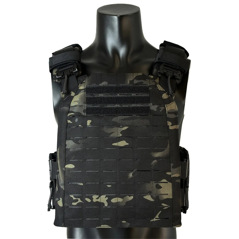 Outdoor Tactical Hunting Vest, Protective Adjustable MOLLE Nylon Plate Carrier
