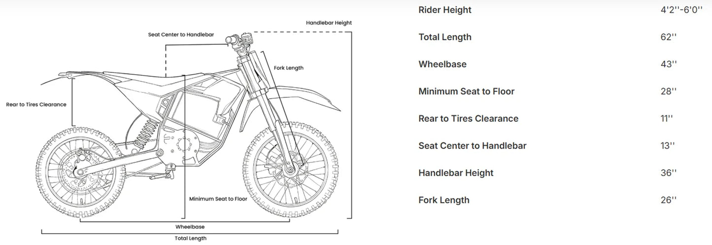 Electric Dirt Bike for Teens or Adults, 4500W Peak Electric Motorcycle, 60V 28.8Ah E-Dirt Bike, 60 Mile Range