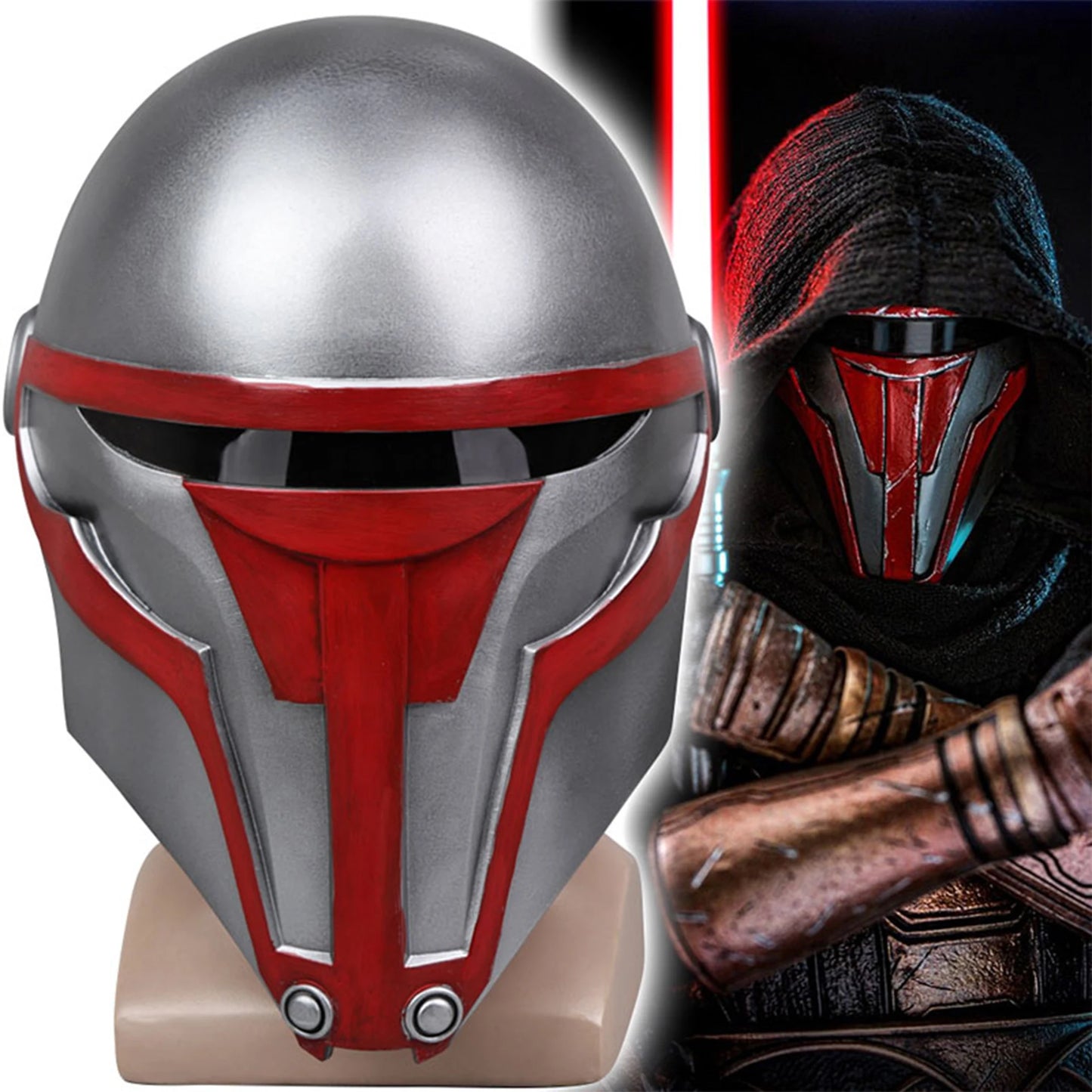 Sith Lord Darth Raven Helmet, Role Playing PVC Helmet, Halloween Costume, Children or Adult Toy