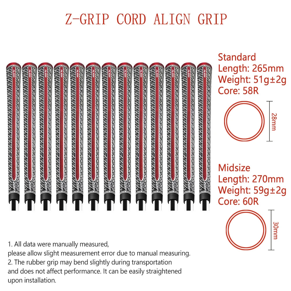 Golf Club Grips, 13PCs Standard/Midsize 60R