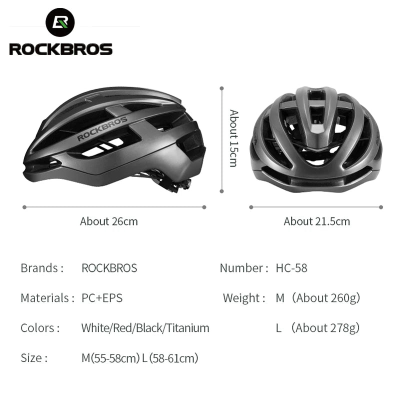 Bike Helmet, Road Cycling Helmet, Integrally-Molded Men or Women Breathable Ventilation, Ultralight