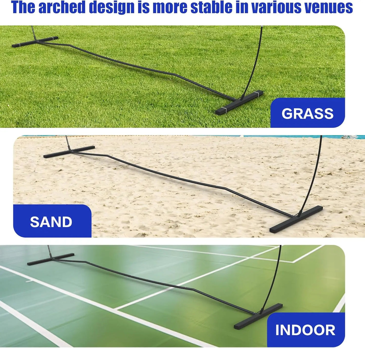 Volleyball Net, 14FT Adjustable Height with Portable Carry Bag