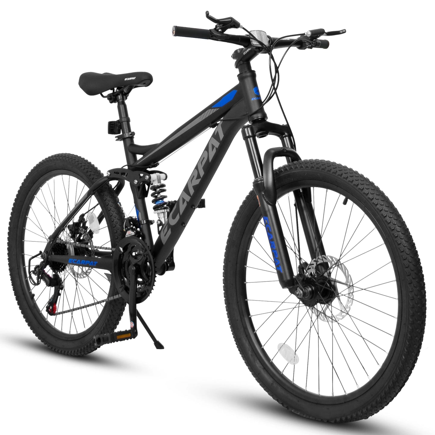 Dual Full Suspension Mountain Bike, 24/26/27.5 Inch, Unisex, 21-Speed, Disc Bicycles