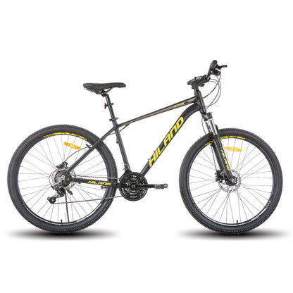 Aluminum Mountain Bike, 21 Speeds, Hydraulic Disc-Brakes, Lock-Out Suspension Fork, 27.5 inch Wheel, Men's Bike
