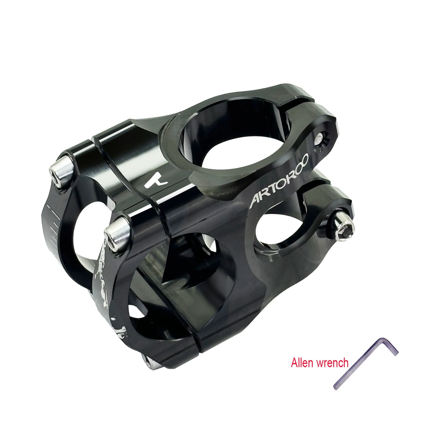 31.8mm MTB Racing Bike Stem, Aluminum Alloy, CNC Down Hill Mountain Bike Handlebar Short Stem,