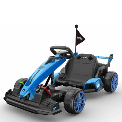Ride on Car, Drift Kart Toy for Kids, Adjustable Seat, 8.5MPH, 24V Electric Parent-Safety Certified
