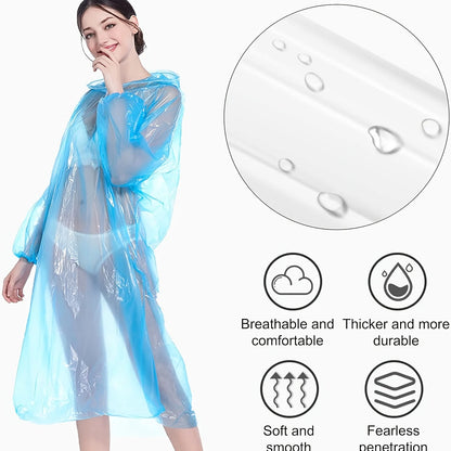 Portable Emergency Raincoats for Hiking, Travel, Camping, 5/10pcs, Outdoor Emergency, Compact Durable Rainwear