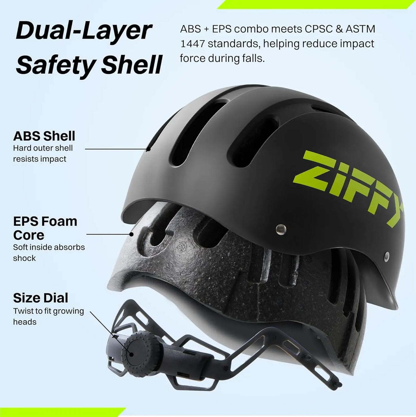 Bike Helmet, Adjustable, Kids/Toddler Safety Certified, Scooter Helmet for Boys or Girls, Washable Inner Lining