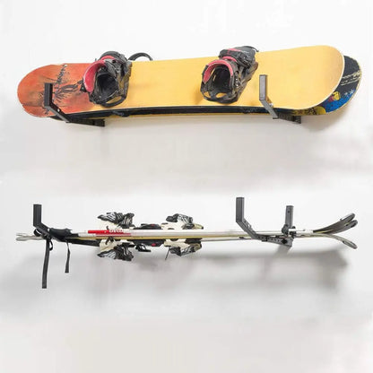 Adjustable Kayak Storage Hooks Wall Mount for Canoe, Paddle Board, Surfboard, Snowboard - Heavy Duty Garage Rack