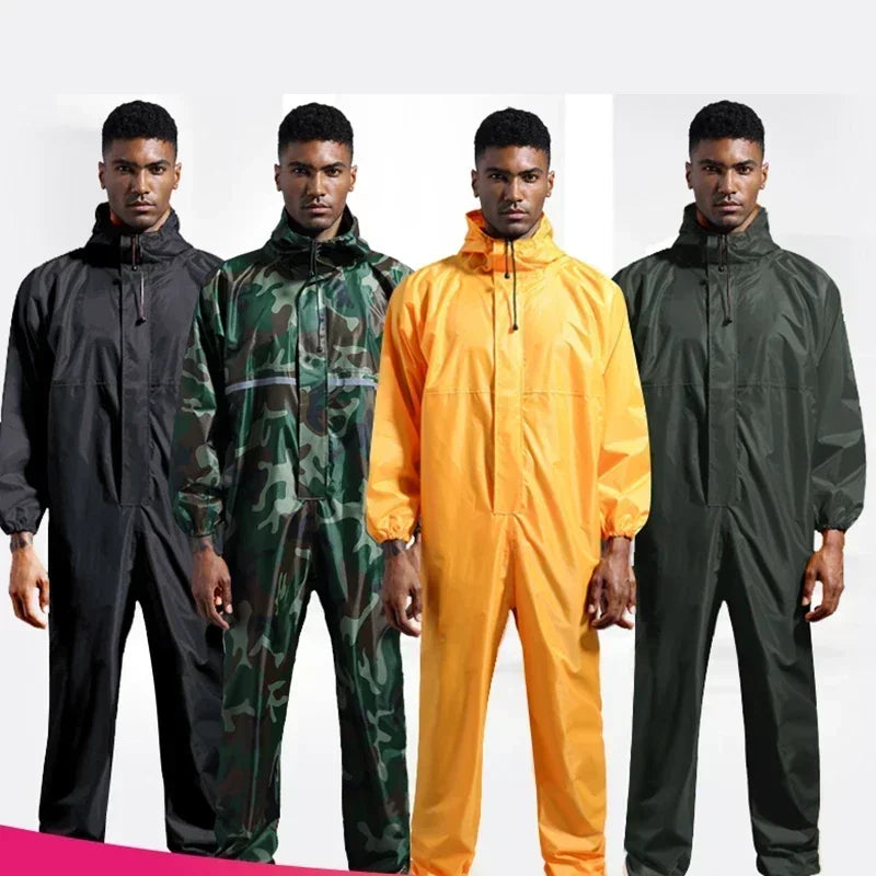 Raincoat /Conjoined Raincoat/Overalls, Men and Women, Hooded Rain Suit