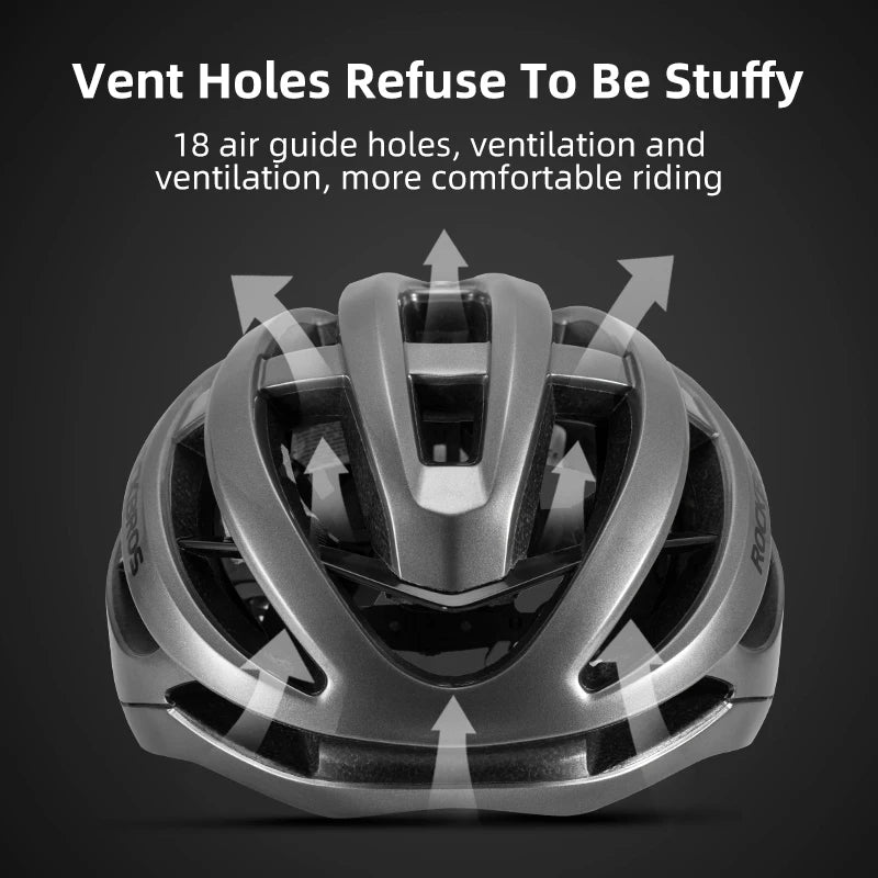 Bicycle Helmet, Breathable Ultralight, Integrally-Molded Unisex, Shockproof Adjustable Helmet
