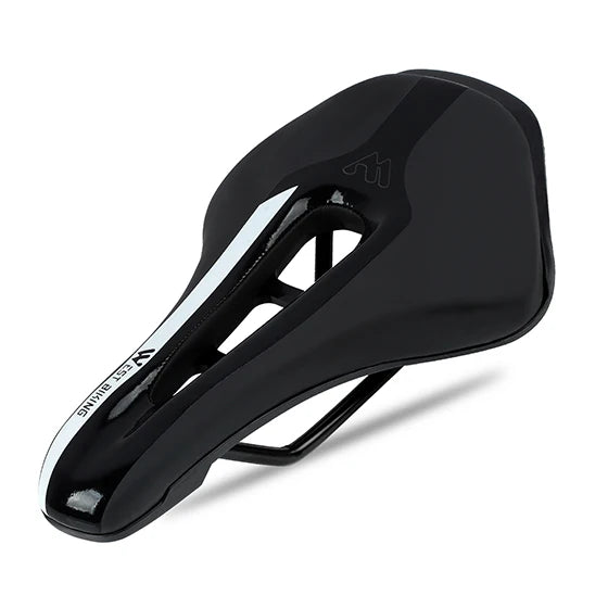 Bicycle Saddle, Hollow Breathable Road Bike Seat, Ultralight Shockproof Cycling Seat Cushion