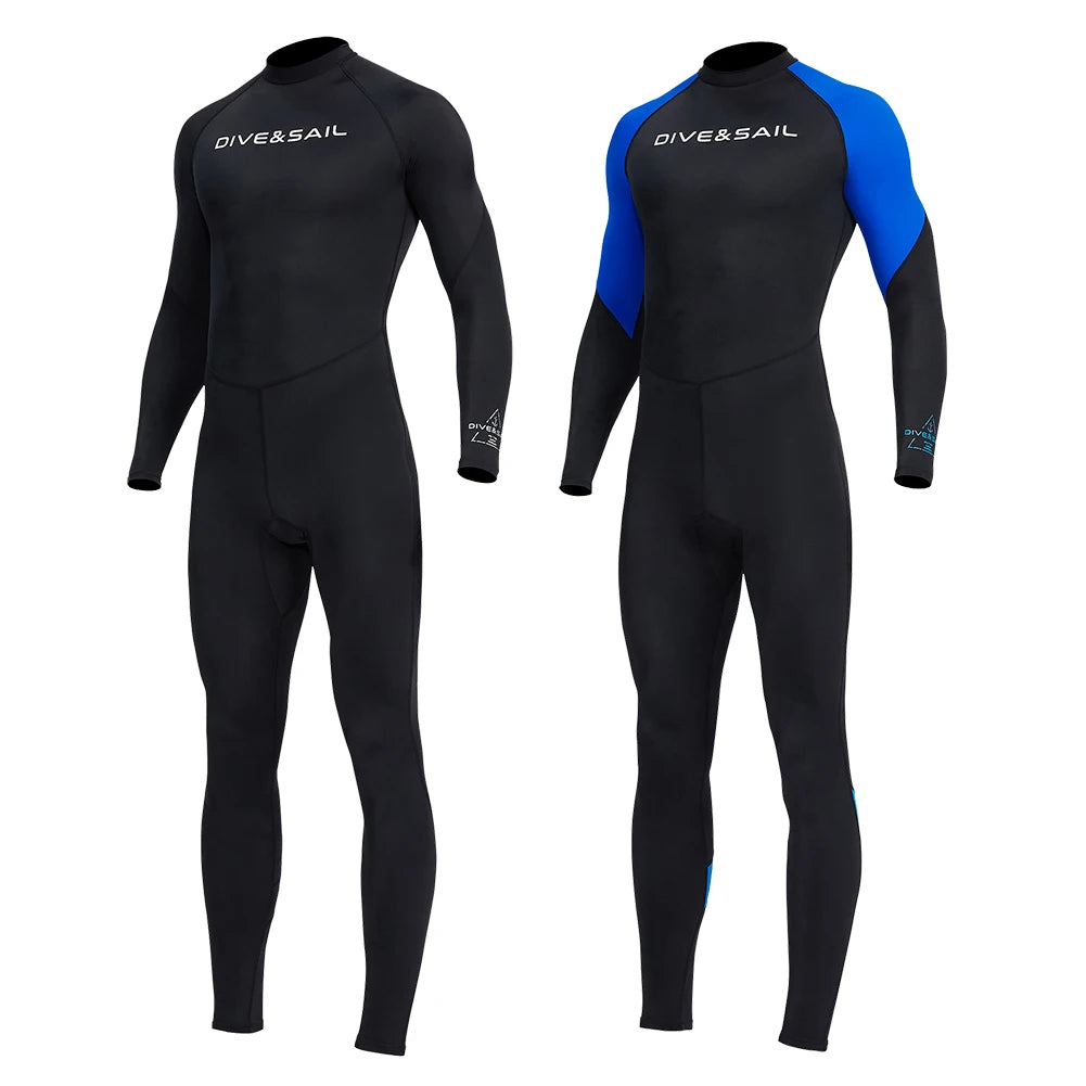 Scuba Diving Wetsuit, Men's Thermal Warm Swimming Full Body Suit for Water Sport