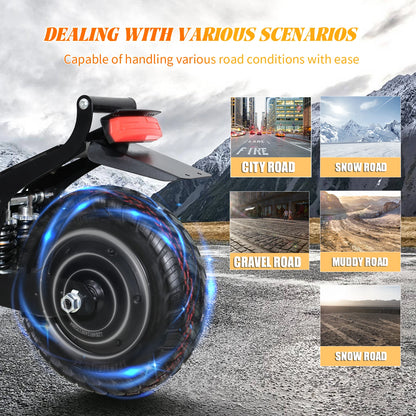 Electric Scooter, 2500W Motor, Top Speed 30MPH, 48V13/16AH, 11 Inch Off-Road Tires, Adult EScooter