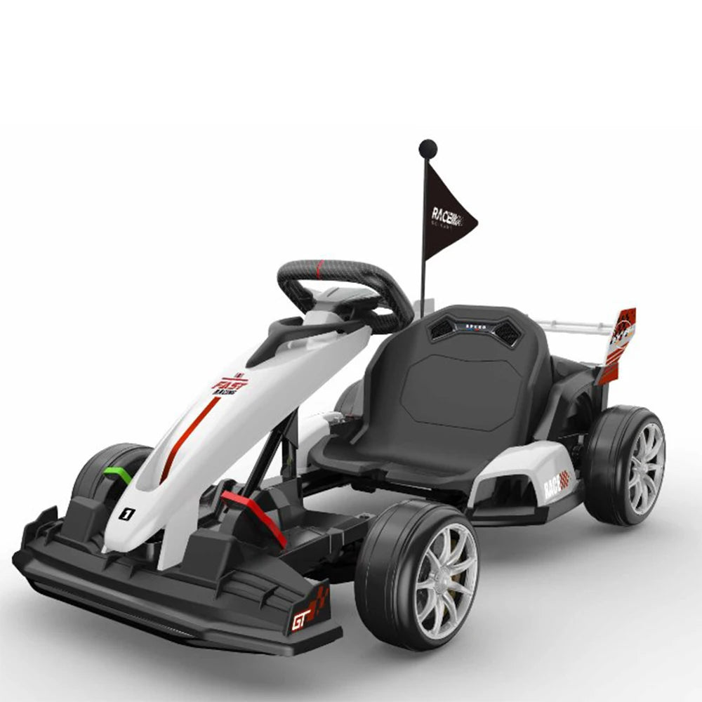 Ride on Car, Drift Kart Toy for Kids, Adjustable Seat, 8.5MPH, 24V Electric Parent-Safety Certified