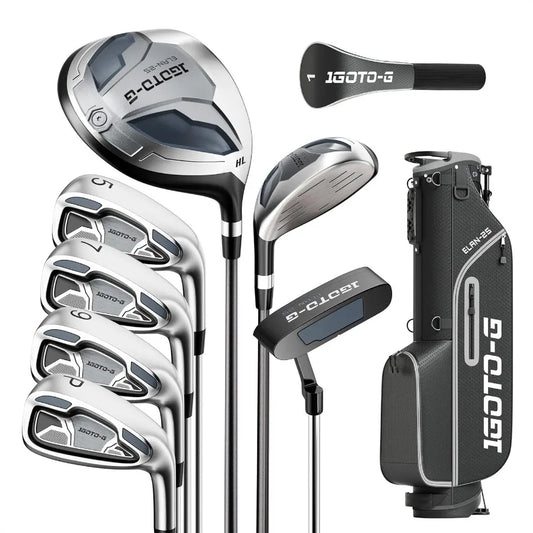 Golf Clubs, Full 9 piece Set for Men, Right Handed with Bag and Rain Hood