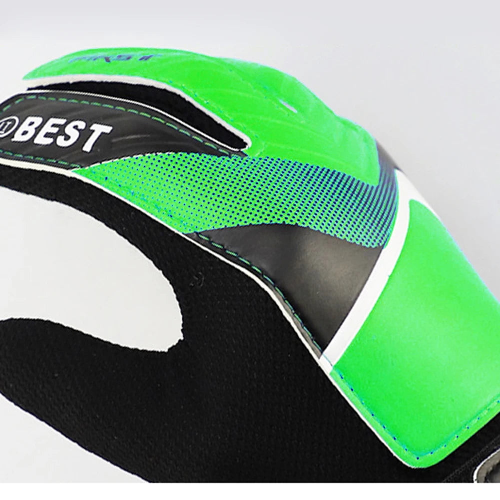 PU Breathable Latex Goalkeeper Gloves, Football Finger Protection Gloves