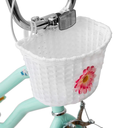 20 Inch Girls Bike w/ Training Wheels, Banana Seat, for Girls Ages 7-12 Years Old, Handbrake and Coaster Brake