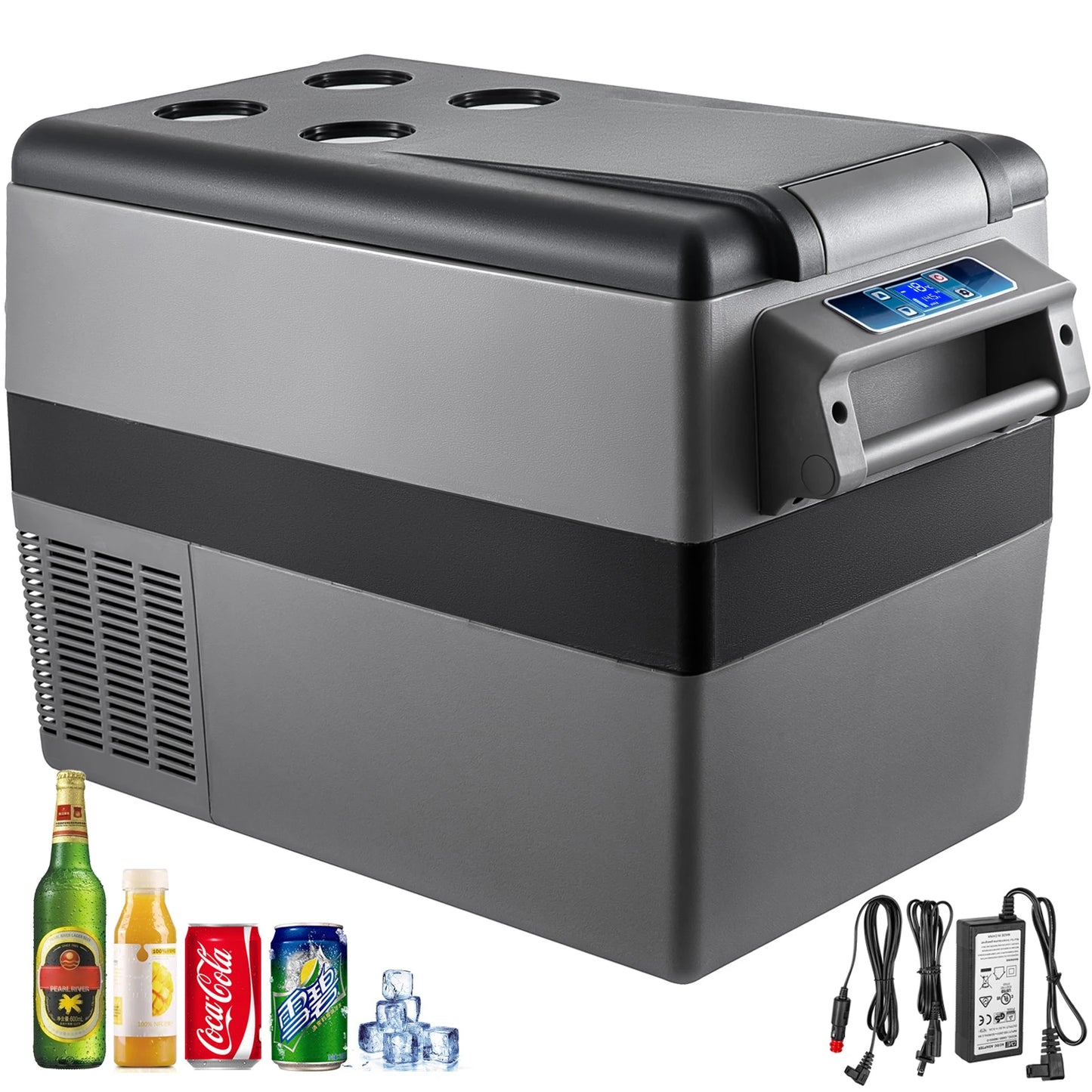 Mini Car Refrigerator, 20L 22L 35L 45L 55L, Fridge-Freezer, Portable Compressor DC 110-240V