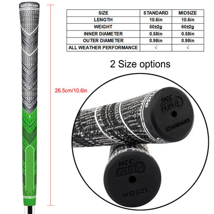 Golf Club Grips, 13PCs, Anti-slip 60R Natural Rubber