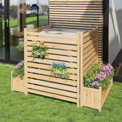Planter with Wooden Trellis, Raised Bed, Planter Box, Privacy Fence