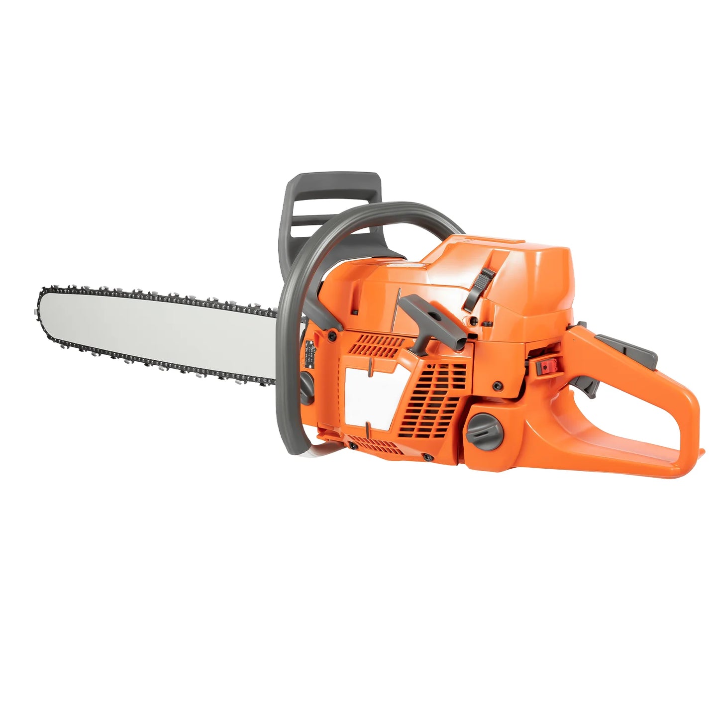 Gas Chainsaw 72CC 3900W, 2-Stroke, 24-Inch 2800rpm, Handheld Orange Chain Saw
