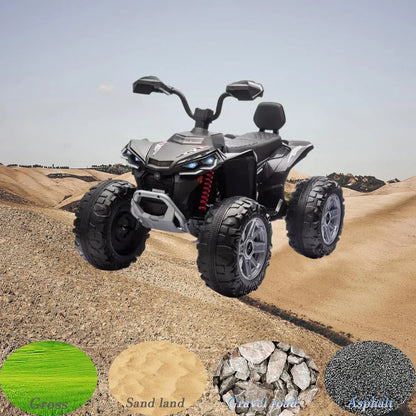 24V Kids Electric ATV 4-Wheeler (2-Seater) Ride on Toy, Dual 550w Motor