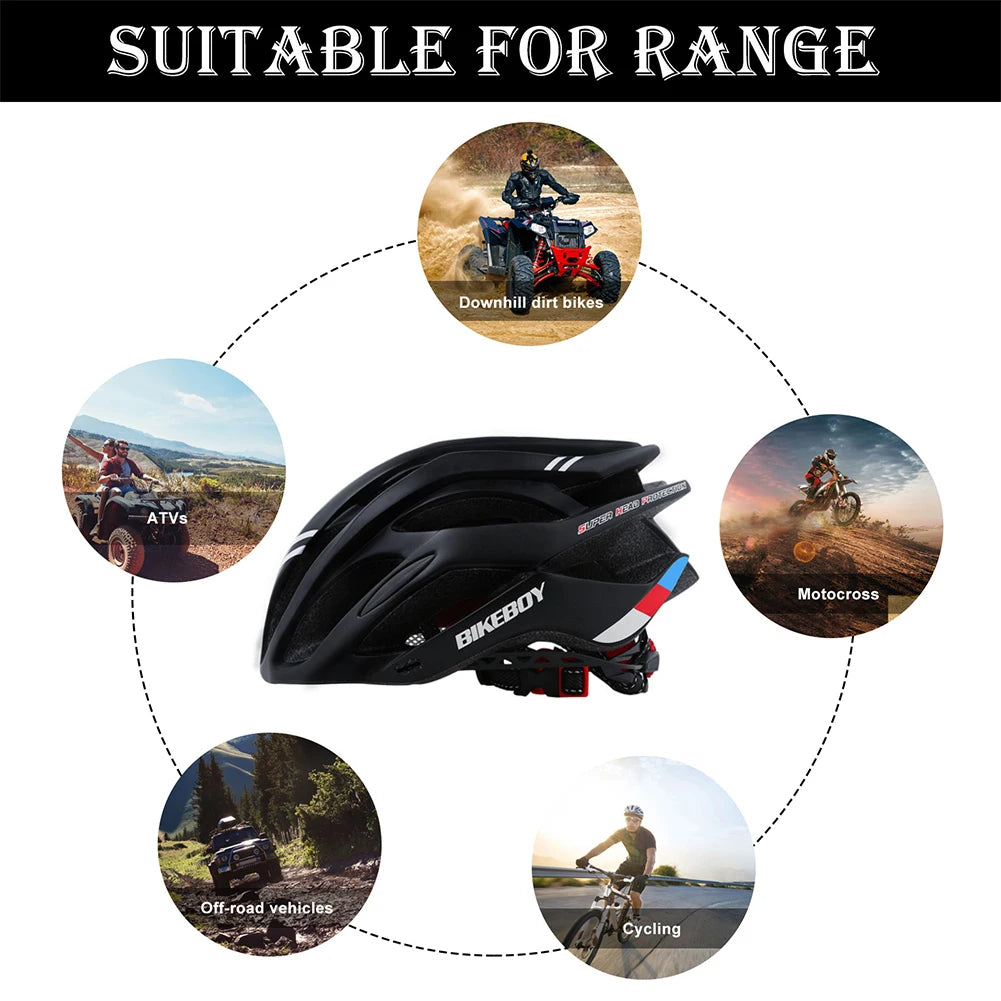 Cycling Helmet, Bicycle Safety Cap, Unisex Mountain Bike Sport Helmets, Head Protection Cycling Accessories