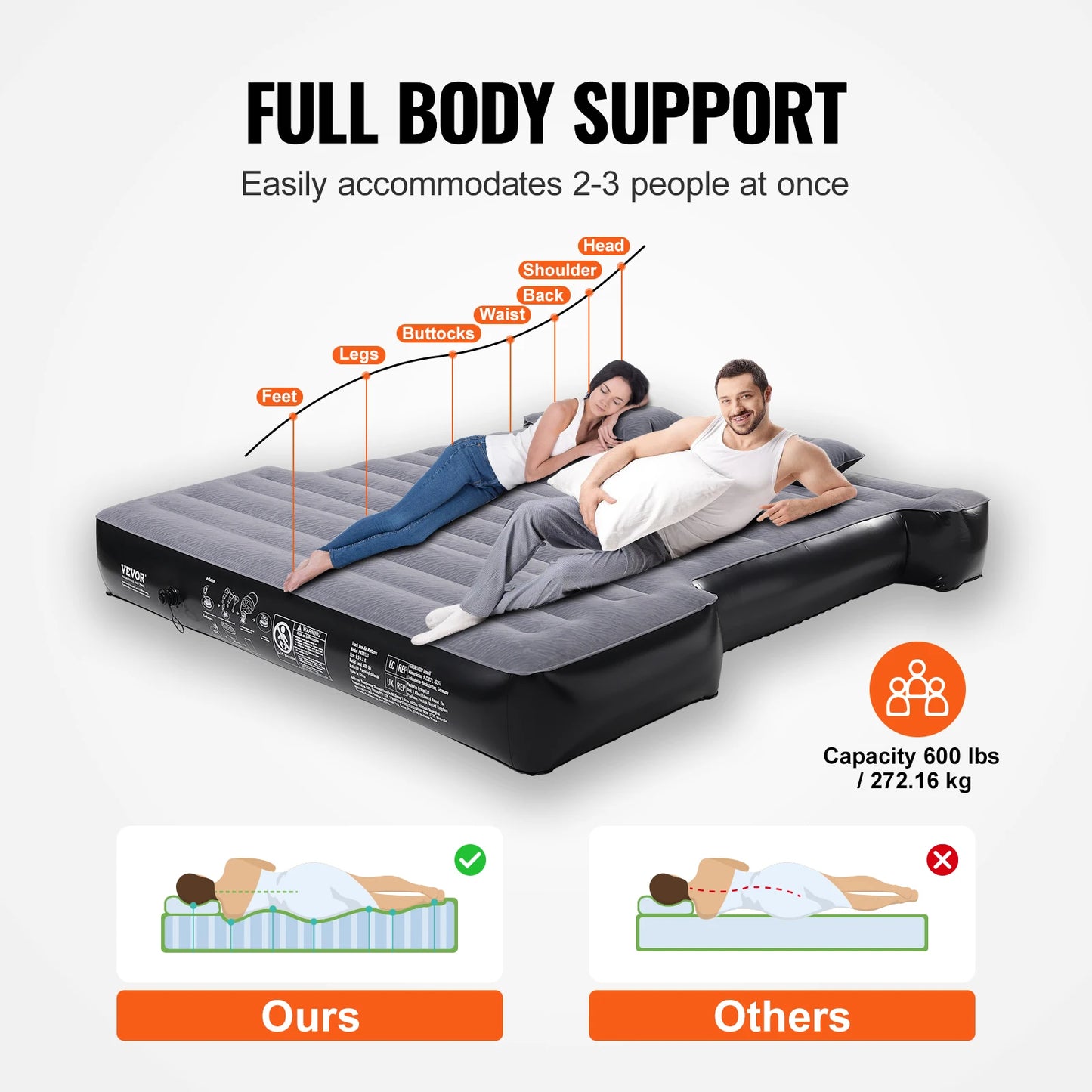 Truck Bed Air Mattress Full Size, Short Truck Beds, Inflatable Camping Bed