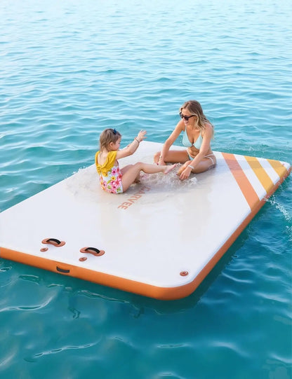 Inflatable Floating Dock, Swim Platform, Raft for Lakes, for Adults