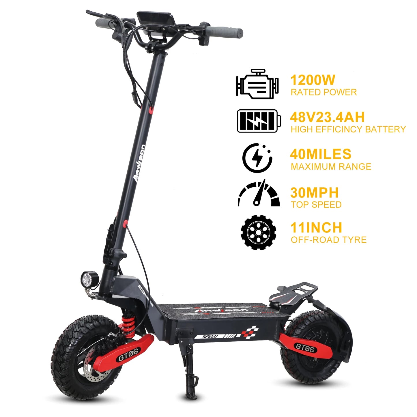 Electric Scooter, Dual 4000W Motor, 45MPH Fast E-Scooter, 60V 27Ah, Heavy Duty 11" Off-Road Vacuum Tires 330lbs, Foldable