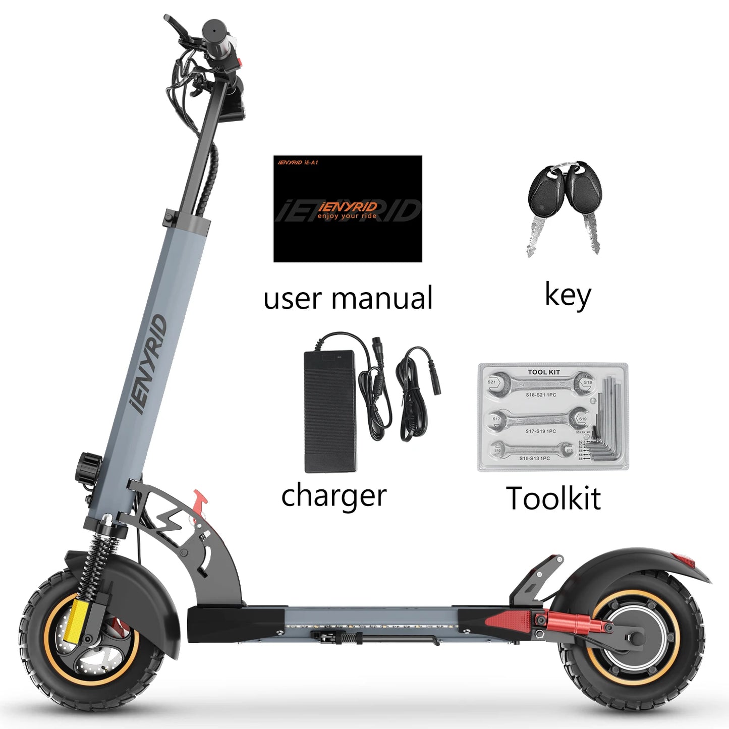 Electric Scooter, 800W/48V/12.5 AH, E-Scooter Max Speed 45KM Per Hour, Max Range 20-30KM, Foldable Adult E-Scooter