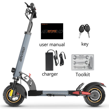 Electric Scooter, 800W/48V/12.5 AH, E-Scooter Max Speed 45KM Per Hour, Max Range 20-30KM, Foldable Adult E-Scooter