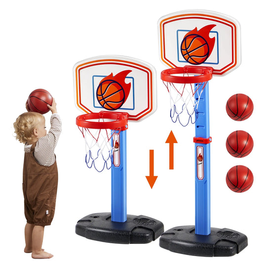 JOYFT Toddler Basketball Hoop, Indoor Adjustable Set for Kids