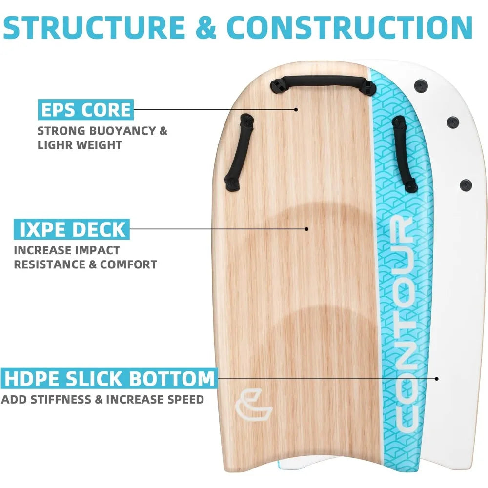 45'' Body Board Surfboards Bodyboards with Handles