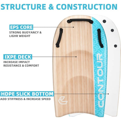 45'' Body Board Surfboards Bodyboards with Handles