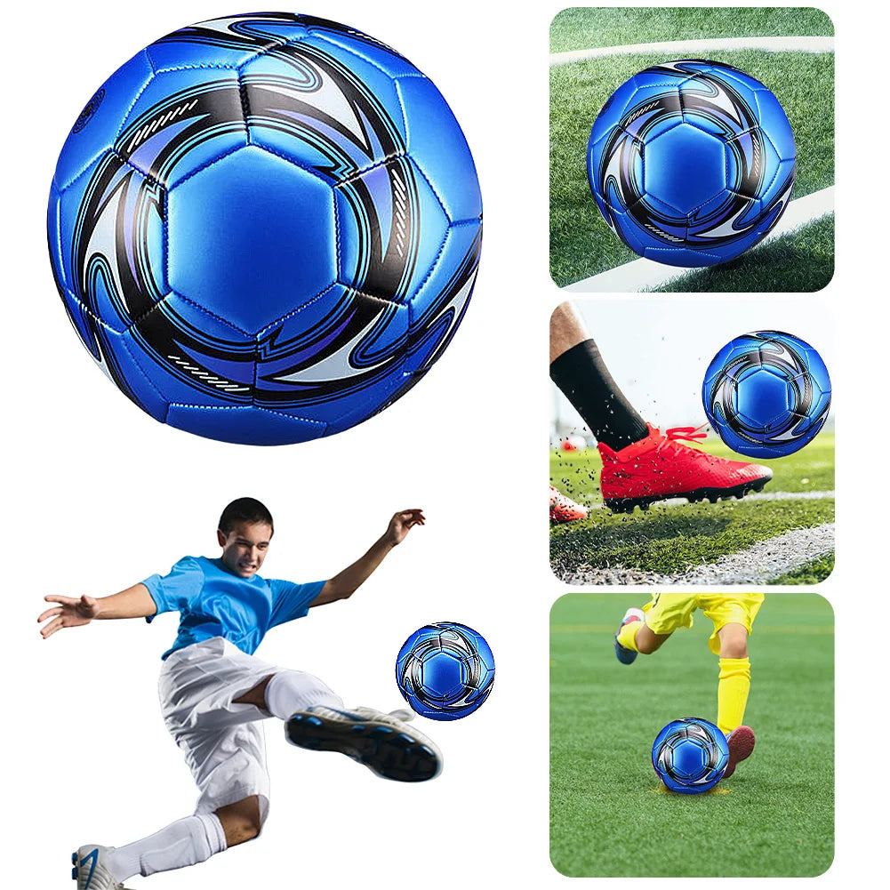 Professional Soccer Ball, Size 5 Machine Stitched Football Waterproof Sports Ball PVC