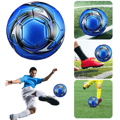 Professional Soccer Ball, Size 5 Machine Stitched Football Waterproof Sports Ball PVC