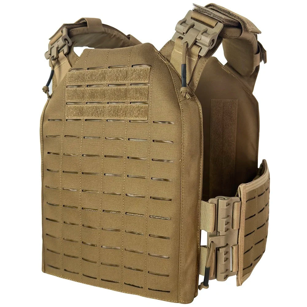 Outdoor Tactical Hunting Vest, Protective Adjustable MOLLE Nylon Plate Carrier