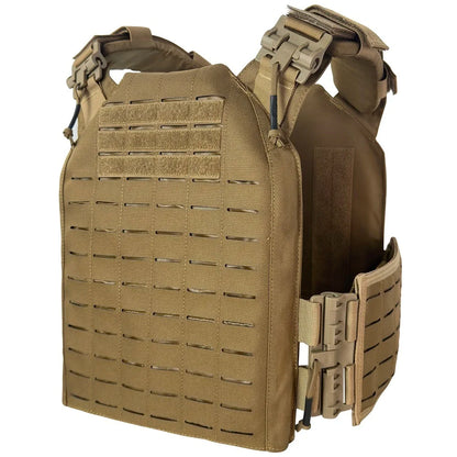 Outdoor Tactical Hunting Vest, Protective Adjustable MOLLE Nylon Plate Carrier
