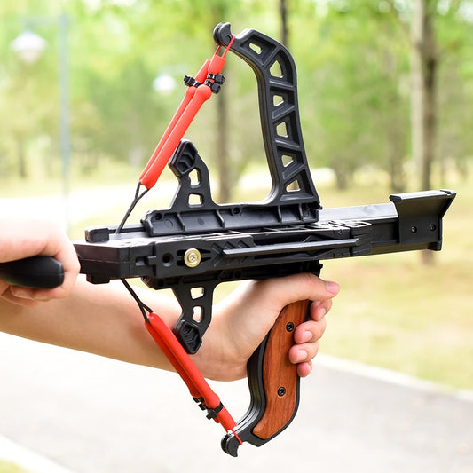 Archery and Steel Ball, Dual-Purpose, Elastic Shooting Bow for Outdoor Hunting