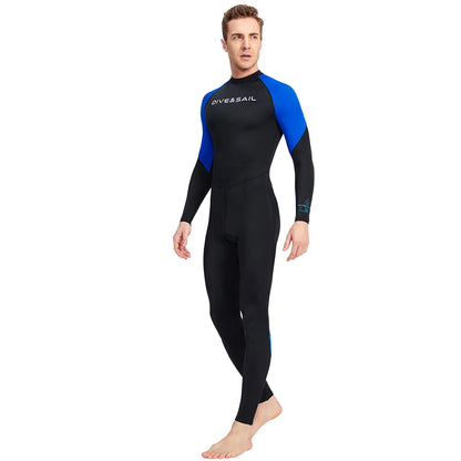 Scuba Diving Wetsuit, Men's Thermal Warm Swimming Full Body Suit for Water Sport