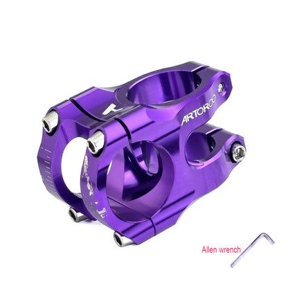 31.8mm MTB Racing Bike Stem, Aluminum Alloy, CNC Down Hill Mountain Bike Handlebar Short Stem,