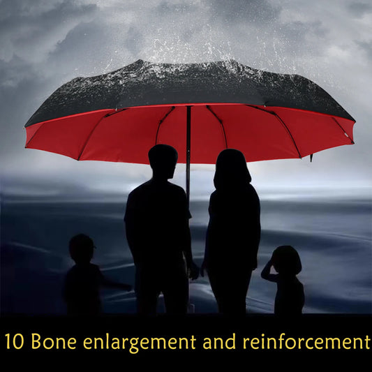 Umbrella Extra Large, Ten Bone Double Umbrella, Triple Large Folding Sunshade Umbrella