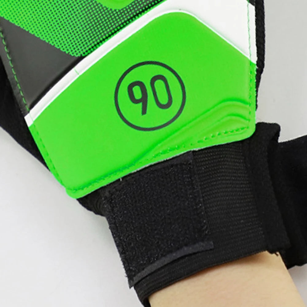 PU Breathable Latex Goalkeeper Gloves, Football Finger Protection Gloves
