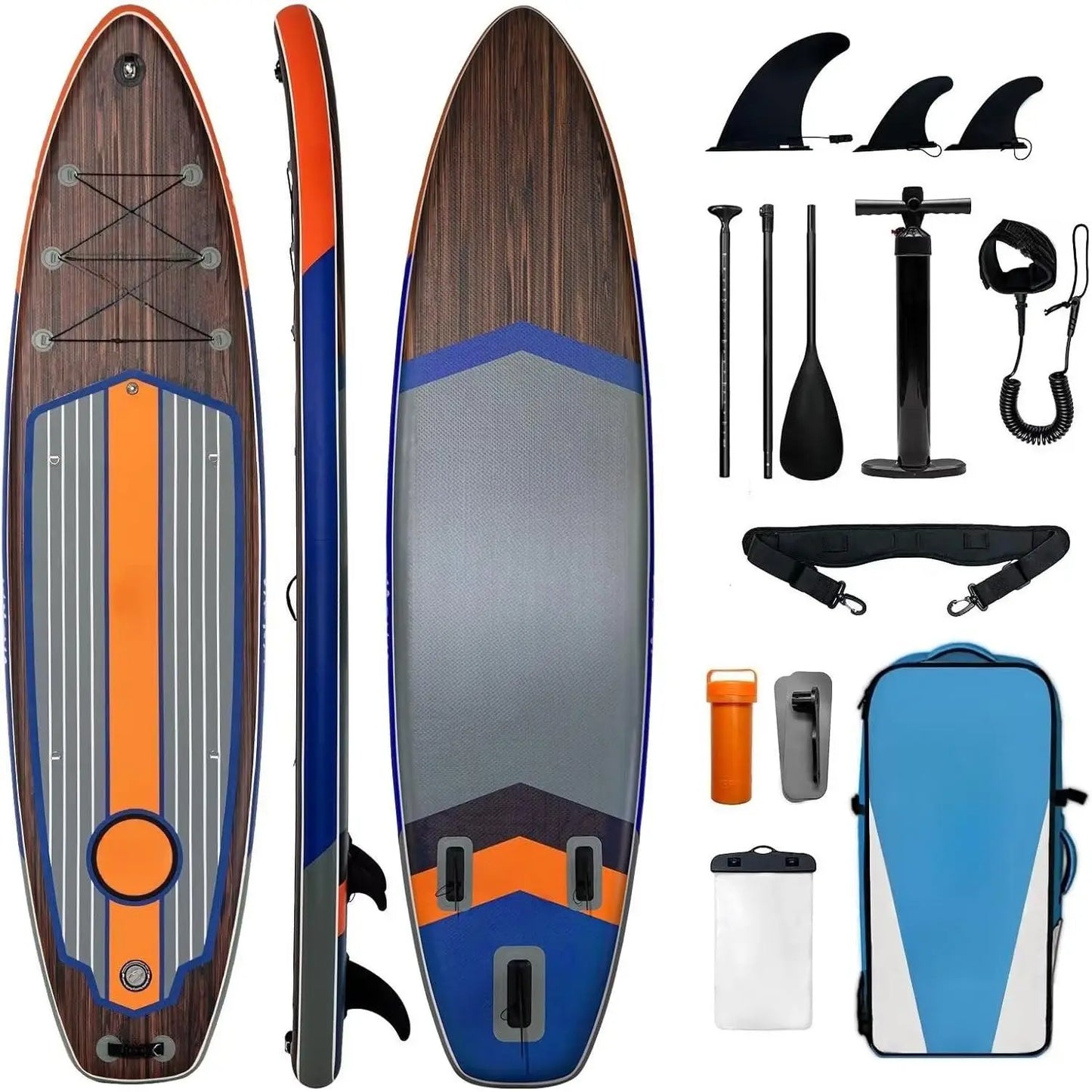 Extra Wide Inflatable Paddle Board, 11' x 34" x 6" Stand Up Paddle Board w/ Accessories and Camera Mount